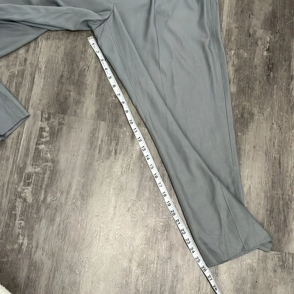 Vince NWT Pleated Dress Pants Size XL Gray 100% Viscose - Picture 3 of 9
